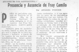 Presencia y ausencia de Fray Camilo