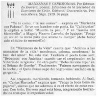 Manzanas y ceremonias.