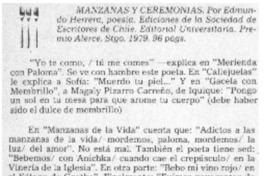 Manzanas y ceremonias.