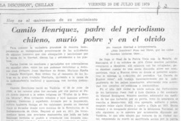 Camilo Henríquez, padre del periodismo chileno, murió pobre y en el olvido