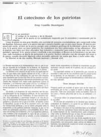 El catecismo de los patriotas.