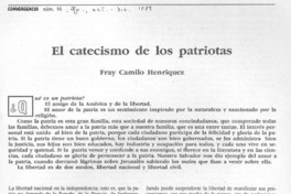 El catecismo de los patriotas.
