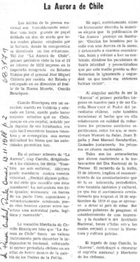 La Aurora de Chile.