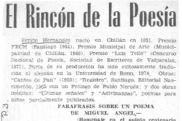 Rincón de la poesía.