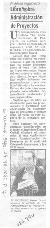 Libro sobre administración de proyectos.