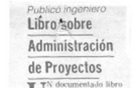 Libro sobre administración de proyectos.