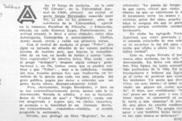 Un recital y Sergio Hernández