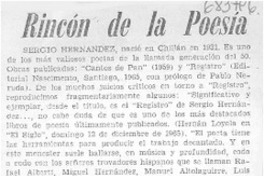 Rincón de la poesía.