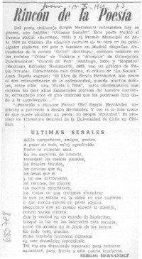 Rincón de la poesía.