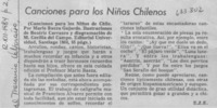 Canciones para los niños chilenos