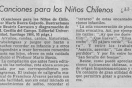 Canciones para los niños chilenos