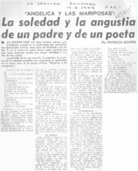 La soledad y la angustia de un padre y de un poeta