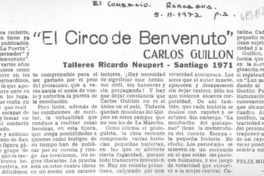 "El circo de Benvenuto"