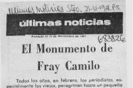 El Monumento de Fray Camilo.