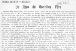 Un libro de González Vera