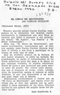 El circo de Benvenuto