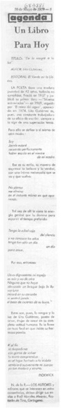 De la sangre a la luz