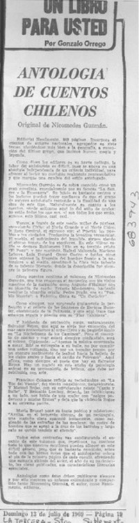 Antología de cuentos chilenos