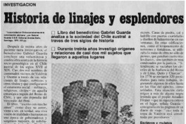 Historia de linajes y esplendores