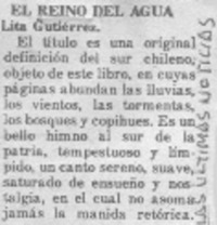 El reino del agua