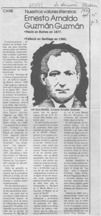 Ernesto Arnaldo Guzmán Guzmán.