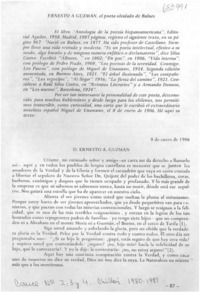 Ernesto A. Guzmán, el poeta olvidado de Bulnes.