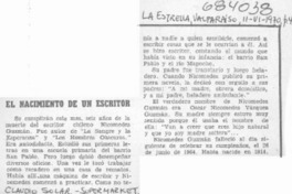 El nacimiento de un escritor