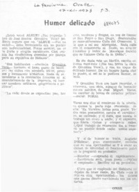 Humor delicado