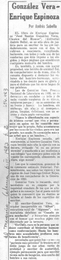 González Vera-Enrique Espinoza