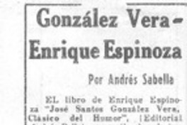 González Vera-Enrique Espinoza