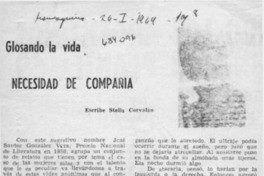 Necesidad de compañía