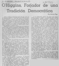 O'Higgins, forjador de una tradición democrática