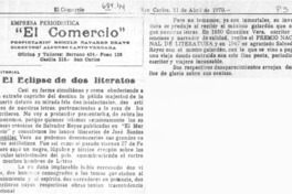 El Eclipse de dos literatos.