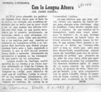 Con la lengua afuera