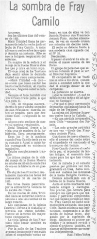 La sombra de Fray Camilo