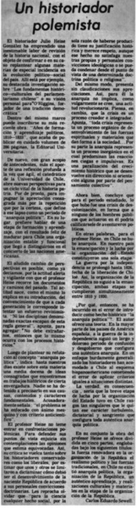 Un historiador polemista