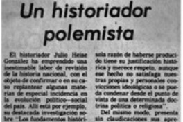 Un historiador polemista