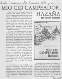 Mio Cid Campeador, hazaña.
