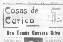 Don Tomás Guevara Silva
