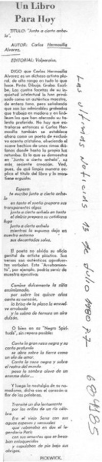 Junto a cierto anhelo"