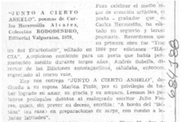 Junto a cierto anhelo"