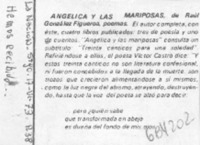 Angélica y las mariposas.