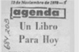 Un libro para hoy