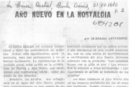 Año nuevo en la nostalgia