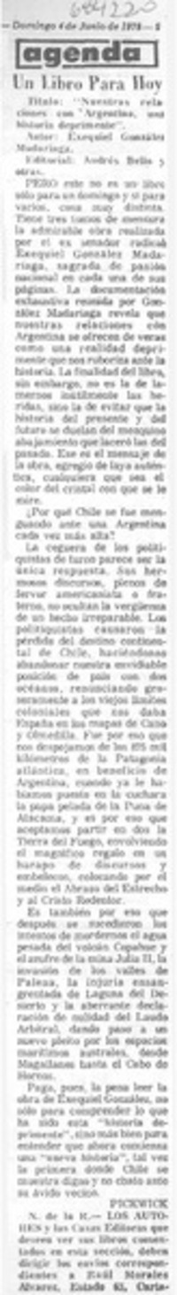 Nuestras relaciones con "Argentina, una historia deprimente"