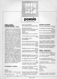 Poesía chilena contemporánea