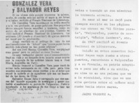 González Vera y Salvador Reyes