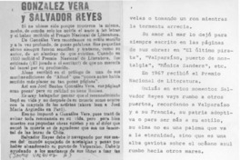 González Vera y Salvador Reyes