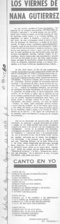 Los viernes de Nana Hernández.