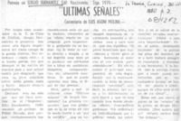 Ultimas señales"
